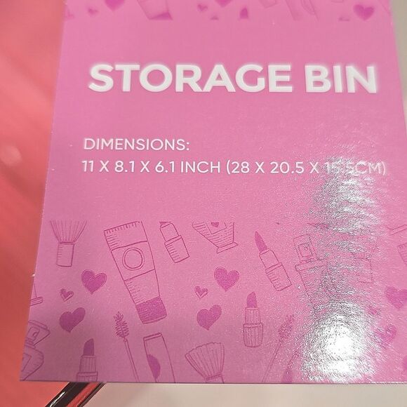 At Home Transparent Storage Bin w/Handles - Picture 3 of 7